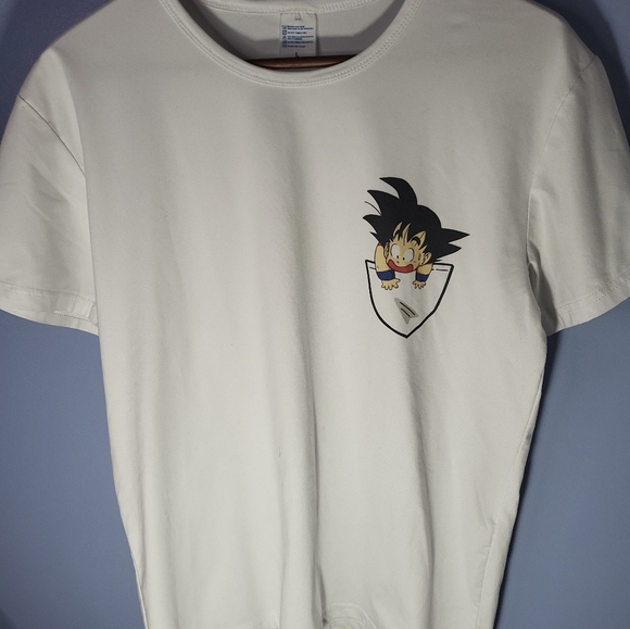 Dragon Ball Goku White Tee Woman Size L - Picture 2 of 4